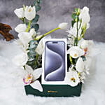 Iphone 15 Pro Max 512 GB Black Titanium Gift Box with Flowers