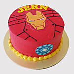 Iron Man Fondant Round Vanilla Cake