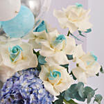 Its A Boy Bubble Bloom Arrangement