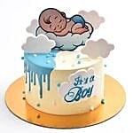 It's a Boy Designer Vanilla Cake