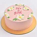 Its A Girl Vanilla Cake 4 Portion