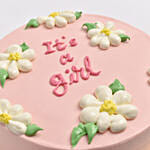 Its A Girl Vanilla Cake 4 Portion