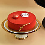 Joyful Red Bouquet With Cake