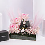 Kenneth Cole Watch For Her With Floral Arrangement