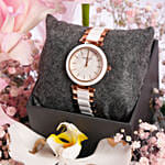 Kenneth Cole Watch For Her With Floral Arrangement