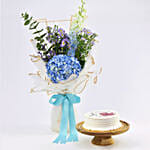 Key To My Heart My Husband Cake With Flowers