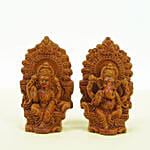 Laxmi n Ganesha Idols Brown Color