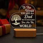Light Up Dad's World: LED Lamp with Heartwarming Quote