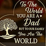 Light Up Dad's World: LED Lamp with Heartwarming Quote