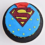 Man Of Steel Surprise Vanilla Cake