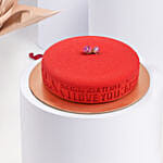 Love Expression 12 Roses Bouquet With Chocolate Cake