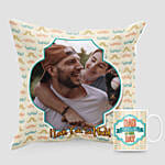 Love For Dad Cushion And Mug