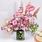 Love You Ummi Flower Arrangement And Cake