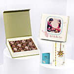 Lumba Rakhi With Personalised Chocolate Box
