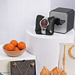 Lumba Rakhi with Police Watch n Cerruti 1881 Jewellary and Edibles