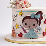 Luna the Little Dreamer Red Velvet Cake