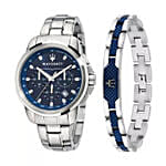 Maserati Mens Watch And Bracelet Gift Set