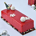 Merry Christmas Red Velvet Log Cake 1 Kg
