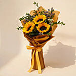 Mesmerising Sunflowers Beautifully Tied Bouquet