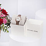 Michael Kors Lauryn Rose Gold Watch For Her