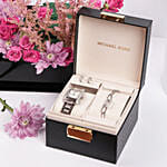 Michael Kors Petite Emery Watch and Jewelry Gift Set for Her