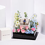Michael Kors Womens Watch Floral Gift Tray