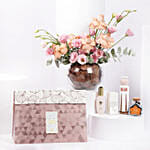 Min Al Qalb Giftset By Ahmed Perfumes With Flowers