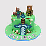 Minecraft Herobrine Marble Cake