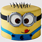 Minion Themed Red Velvet Cake