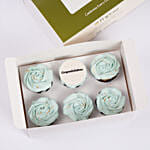 Mint Rosette Celebrations Red Velvet Cup Cake