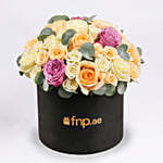Mix Roses in Black Box