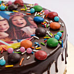 MNM Chocolate Birthday Photo Cake 1.5 Kg