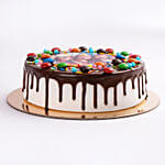 MNM Chocolate Birthday Photo Cake With Balloons