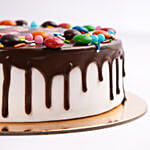 MNM Chocolate Birthday Photo Cake With Balloons