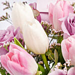 Mom Tender Love Rose And Tulips