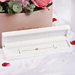 إسورة الماس مورجانيت مع بوكس ورود الفالانتاين