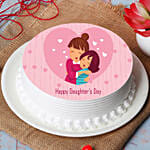 Mother Daughter Photo Cake