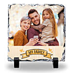 هدايا العائلة - برواز صورة شخصية حجري مصمم 