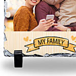 هدايا العائلة - برواز صورة شخصية حجري مصمم 