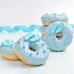 6 قطع دوناتس المولود الجديد صبي لون أزرق متنوعة