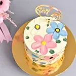 New Born Girl Flowers And Cake