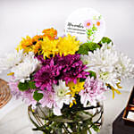 November Birthday Special Chrysanthemums and Chocolates