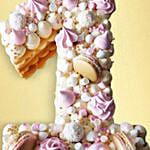 Number 1 Macarons Vanilla Cake