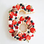 Number 6 Macarons Berries Chocolate Cake