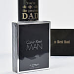 Officially Best Dad Premium Bottle With Perfume And Wallet
