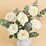 Ohara White Garden Roses Arrangement