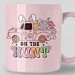 هدايا عيد الفصح - كوب وردي جميل مطبوع مسبقاً