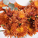 Orange Chrysanthemums Birthday Mug
