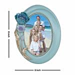 Oval Shapped Floral Photo Frame