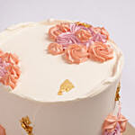 Pastel Elegance Retirement Marble Cake